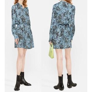 Zadig & Voltaire NWT Refla Bohemian Patch Dress‎ Black/Blue Size XS MSRP $378